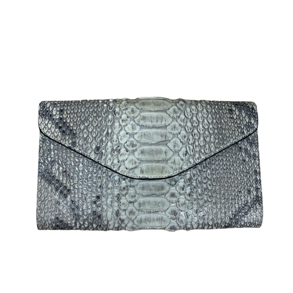 Python Snakeskin Clutch